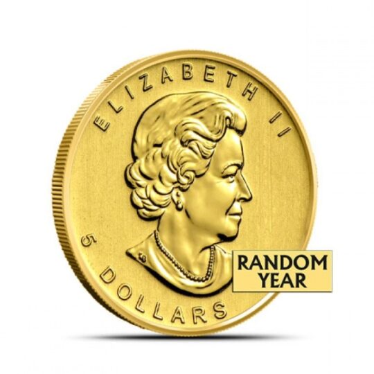 1/10th Oz Gold Maple Leaf (Random Year) (Sealed) - Royal Canadian Mint