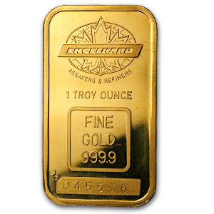1 oz Gold Bar – Engelhard | AU Bullion Canada