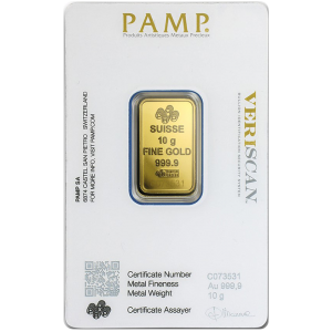 10 Gram Gold Bar – PAMP Suisse