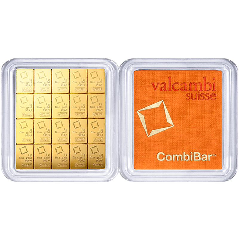 20x1 Gram Gold Combibar - Valcambi Suisse | Au Bullion