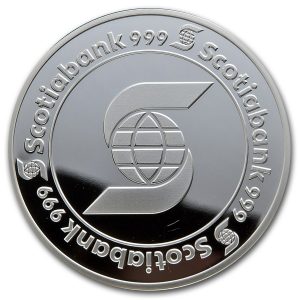 5 oz Silver Round(Inc. Capsule) - Scotiabank