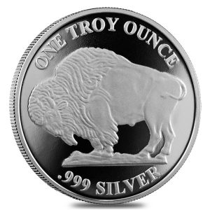 1 oz Silver Round Reverse Buffalo asahi