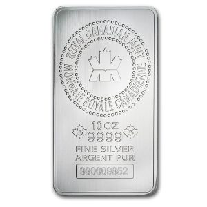10 oz Silver Bar Royal Canadian Mint