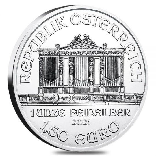 2021 1 oz silver philharmonic coin