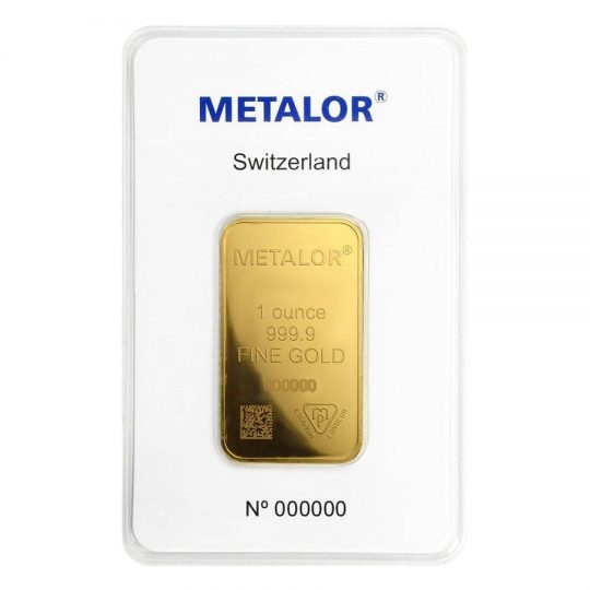1 oz gold metalor bar