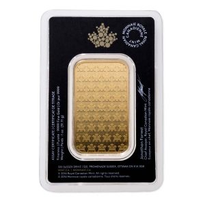 1 oz Gold Bar (Inc. Assay Card) - Royal Canadian Mint - AU Bullion Canada