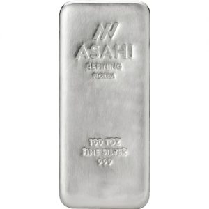 100 oz asahi silver bar