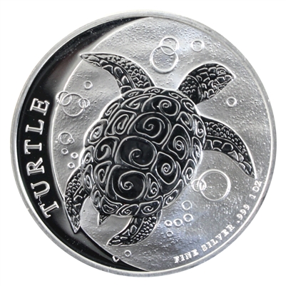 2021 1 oz Silver Nieu Turtle Coins - New Zealand Mint