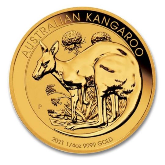 2021 1/4 oz Gold Kangaroo Coin(Inc. Capsule) - Perth Mint
