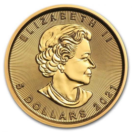 2021 1/10th Oz Gold Maple Leaf - Royal Canadian Mint