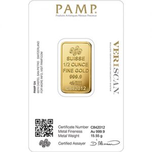 1/2 Oz Fortuna Gold Bar (Inc. Assay Card) - PAMP Suisse