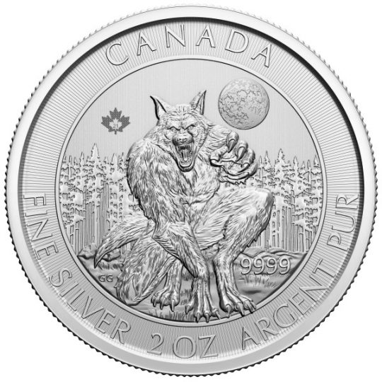 2021 2 Oz Werewolf Creatures of The North - Royal Canadian Mint