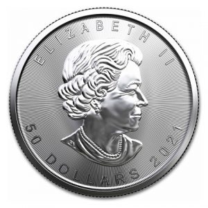 2021 1 Oz Platinum Maple Leaf(Circulated) - Royal Canadian Mint - AU ...