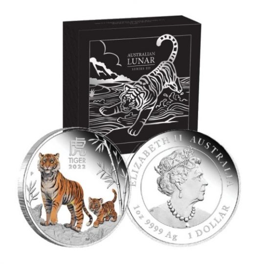 year of the tiger silver coin