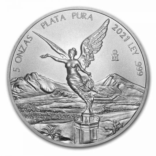 2021 5 Oz Silver Mexican Libertad - Bank of Mexico