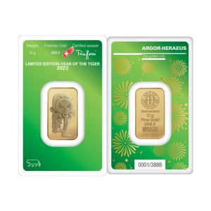 10 Gram Year of the Tiger Gold Bar
