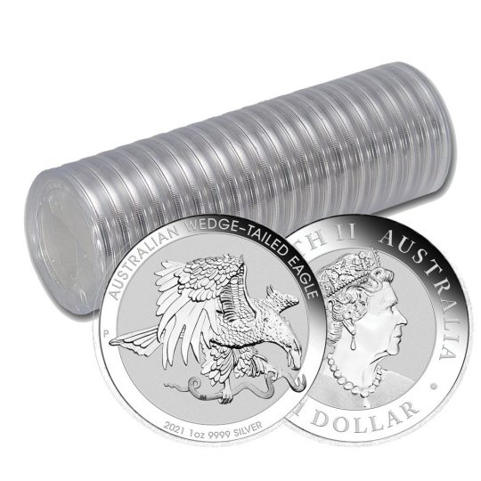 1 Oz Australian wedge tailed eagle silver coin roll 2021