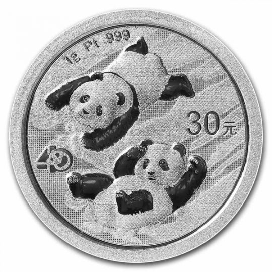 2022 1 Gram Platinum Chinese Panda coin 
