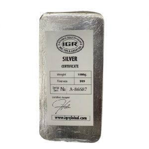 1 Kilo/Kg Silver Bar Sealed (Inc. Assay cert.) – Istanbul Gold Refinery