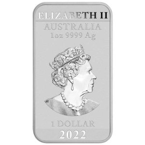 2022 1oz Silver Dragon Rectangular Coin - Perth Mint