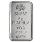 5 gram Platinum Bar (Inc Assay Card) – PAMP Suisse - AU Bullion Canada