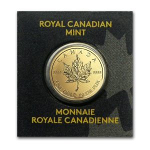2022 25x1 gram gold Maplegram sheet - Royal Canadian Mint