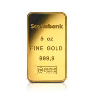 5 oz Gold Bar (Circulated) – Scotiabank