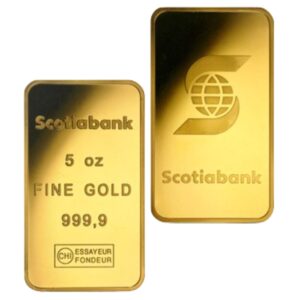 5 oz Gold Bar (Circulated) – Scotiabank