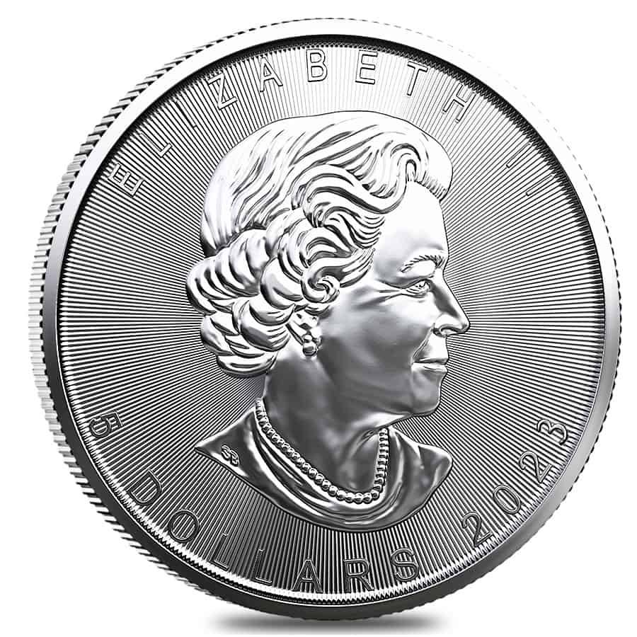 2023 1 Oz Silver Maple Leaf Coin - AU Bullion Canada