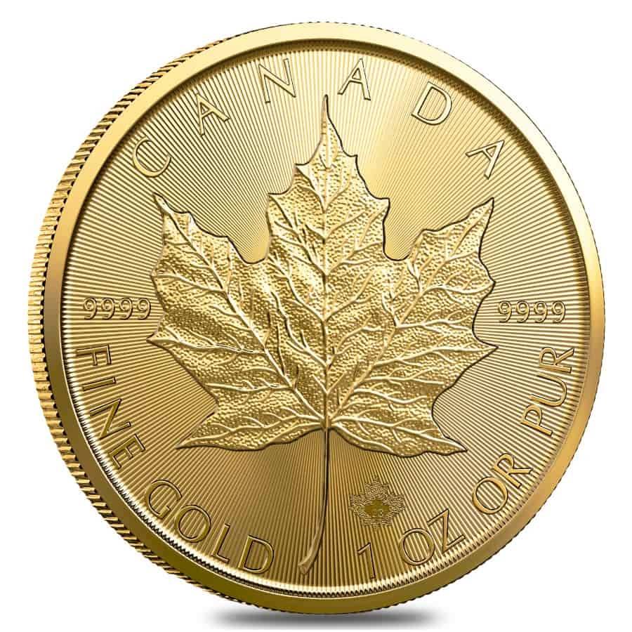 2023 1 oz Gold Maple Leaf Coin - AU Bullion Canada