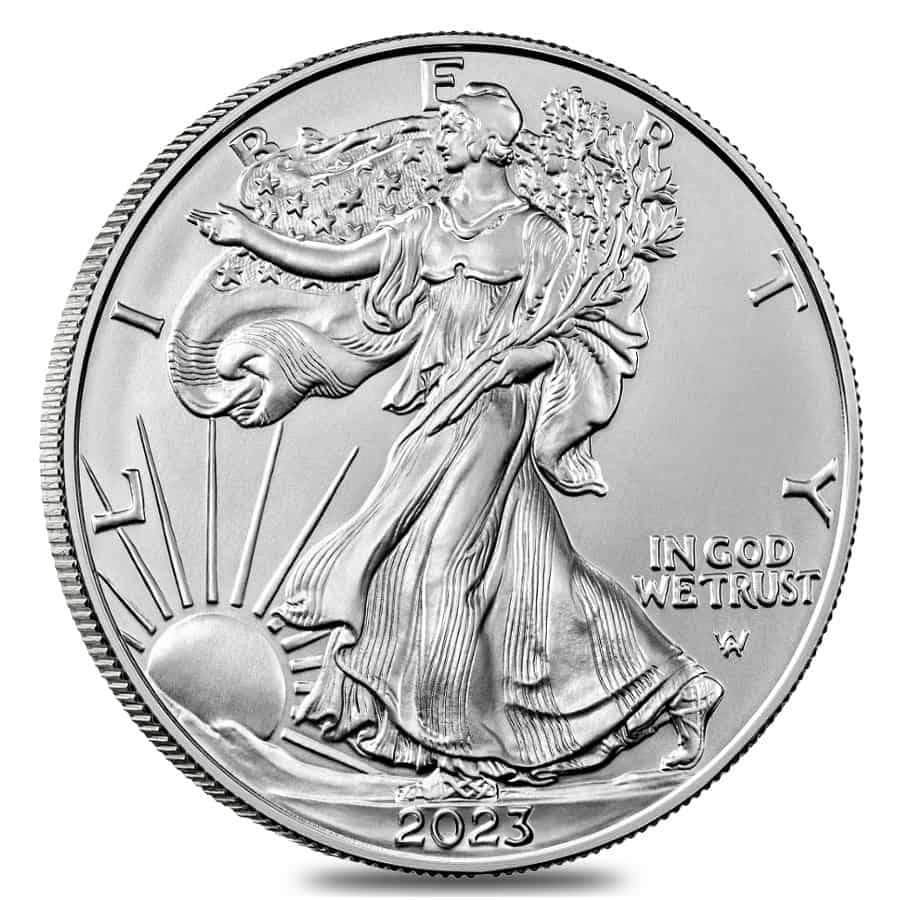 2023 1 Oz Silver American Eagle Coin US Mint AU Bullion Canada