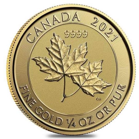 2021 1/4 oz Twin Maple Leaf Gold Coin