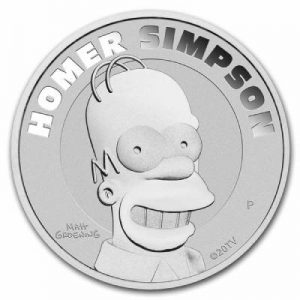 2022 1 Oz Silver Homer Simpsons ( Inc. Capsule ) – Perth Mint