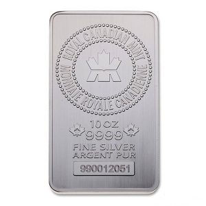 10 oz Silver Bar Monster Box ( 50 Bars ) - Royal Canadian Mint