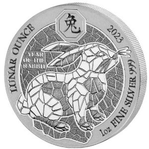 Silver Rabbit Coin | Rwanda Lunar Ounce coins - AU Bullion Canada