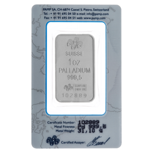 1 Oz Palladium bar - PAMP Suisse