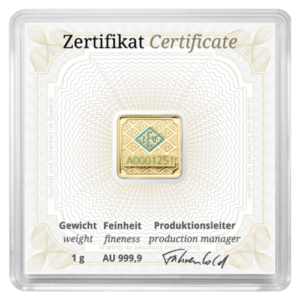 1 Gram Gold Bar - Geiger Edelmetalle