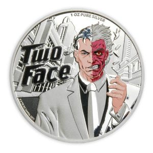 2022 1 Oz Silver Two-Face DC Comics Coin - Samoa