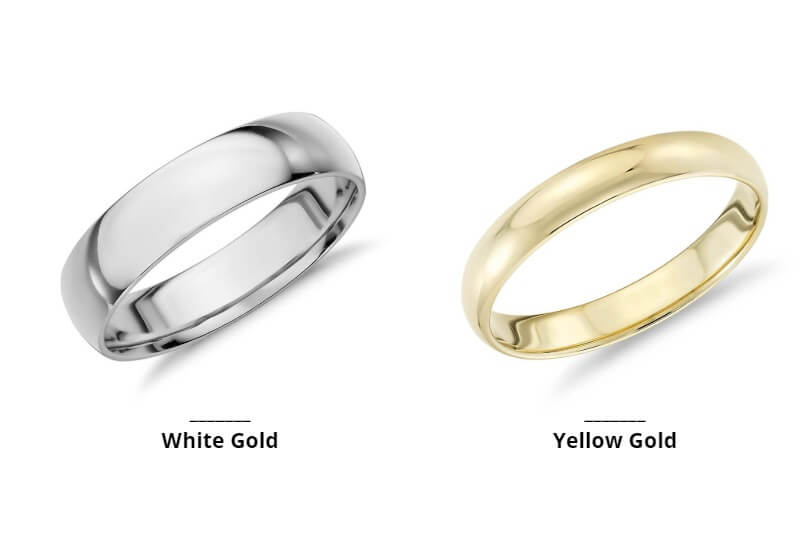 white gold vs silver vs platinum