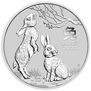 Australian Lunar Series III Year of the Rabbit 2023 1 oz Silver Bullion Coin - Perth Mint