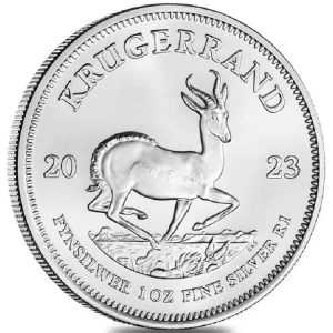 2023 1 Oz Silver Krugerrand Coin Tube (25 Pieces) - Rand Refinery