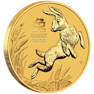 2023 1/10 oz Gold Australian Lunar Series III Year of the Rabbit Bullion Coin (Inc. Capsule) - Perth Mint