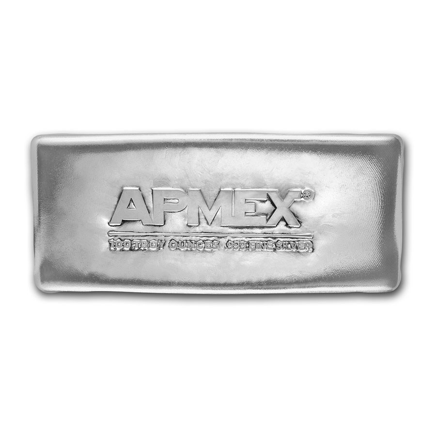 100 Oz Silver Bar APMEX (Stackable), 53% OFF