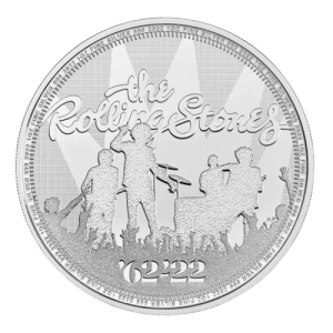 2022 1 Oz Silver Rolling Stones Coin BU (Inc. Capsule) - Royal Mint UK