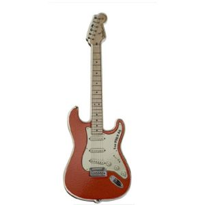 2022 1 Oz Silver FENDER STRATOCASTER FIESTA RED (Inc. Casing) - PAMP Suisse