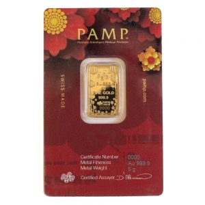 2023 5 Gram Gold Good Luck Bar (Inc. Assay) - PAMP Suisse