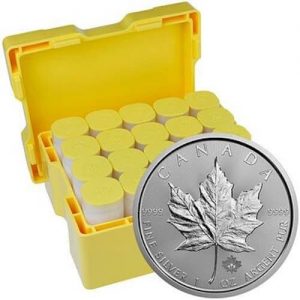 Random Year 1 Oz Silver Maple Coin Monster Box (500 Pcs)(Unsealed Circulated) – Royal Canadian Mint