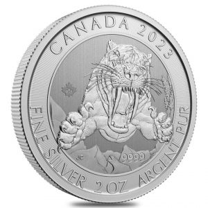 2023 2 Oz Smilodon Sabre-Tooth Cat Silver Coin – Royal Canadian Mint