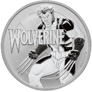 2021 1 Oz Pure Silver Tuvalu Wolverine Marvel Series Coin