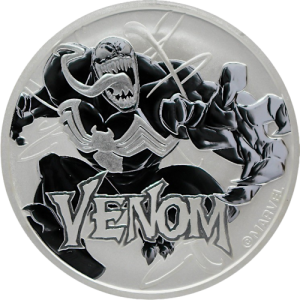 2020 1 Oz Pure Silver Venom Marvel Series Tuvalu Coin